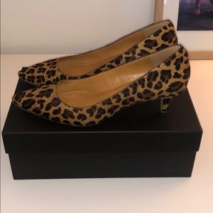 J. Crew Factory Calf Hair Leopard Pump - Sz 8